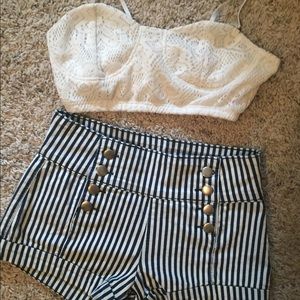 White Crochet Bralette